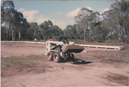 Working on the green